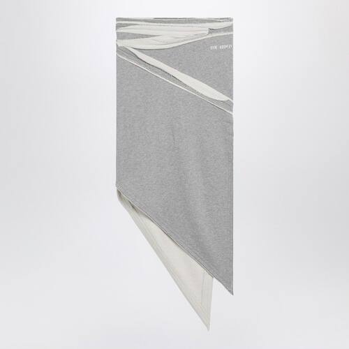 The Attico 女士 FW25 半身裙 MÃCOPY;LANGE 不对称灰色棉质