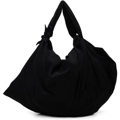 Y's 女士 单肩包 黑色迷你 Crepe De Chine Furoshiki 单肩包