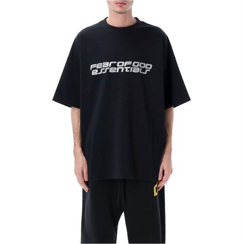 Essentials 男士 SS26 T恤 Fear of God 90s 基础款庞特布黑色
