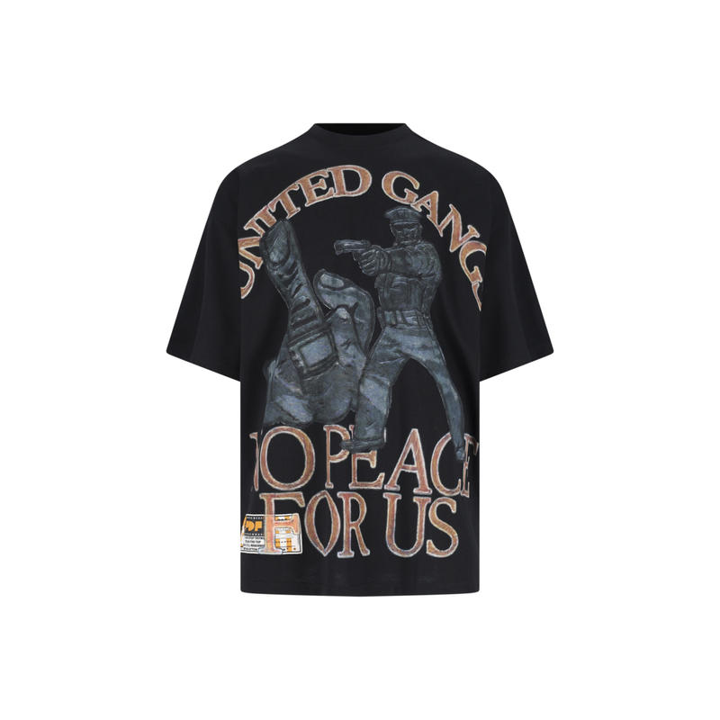 PDF CHANNEL 男士 FW25 T恤 PDF and Polos T恤黑色T恤