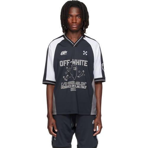Off-White 男士 T恤 黑色 Eagle Team Soccer