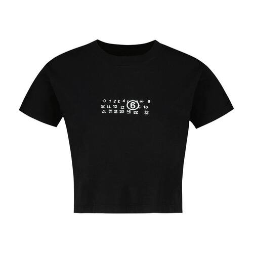 MM6 Maison Margiela 马吉拉MM6 女士 FW26 T恤 棉质黑色