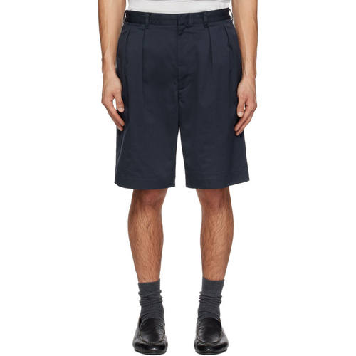 nanamica 七海之家 男士 短裤 海军蓝 Double Pleated Chino