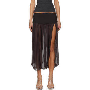 Wool Mila 女士 棕色 半身裙 中长裙 Paloma