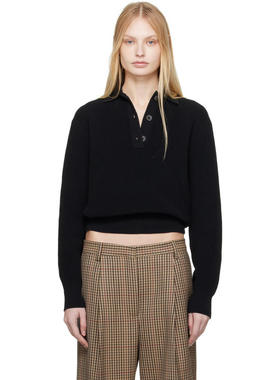 Studio Nicholson 女士 春夏新品  黑色 Chesapeake Polo 衫