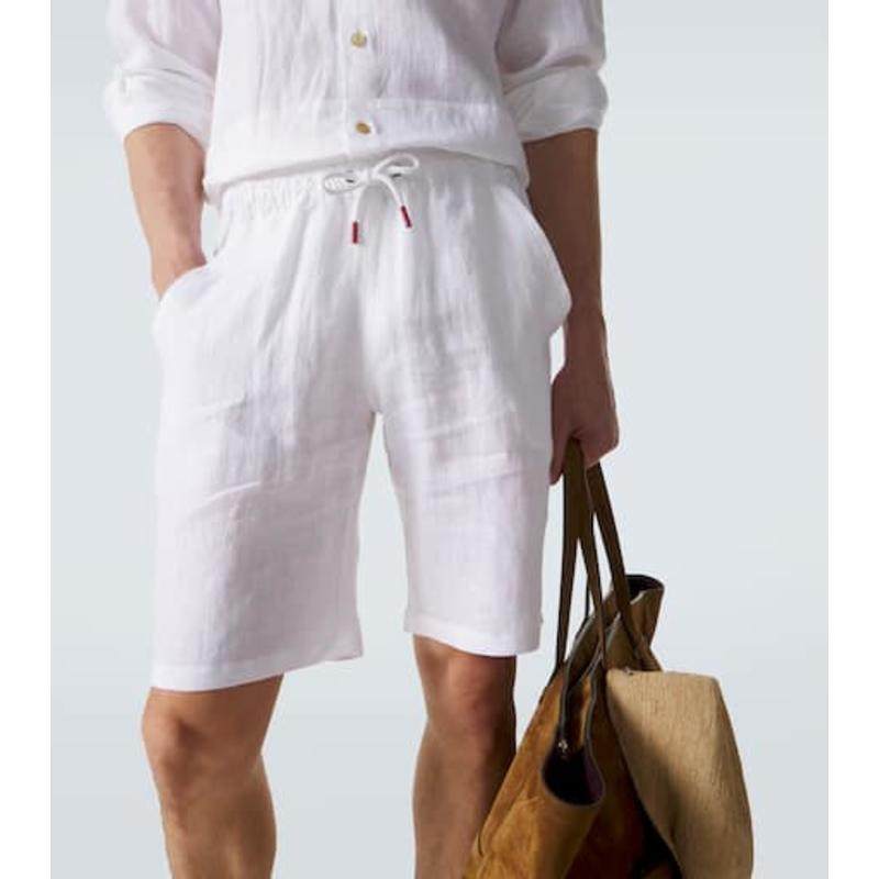 Kiton 男士 短裤 亚麻短裤,男装,短裤,淘宝优惠券,粉丝福利购,淘宝优惠卷