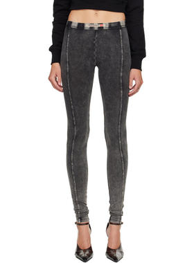 Diesel 女士 运动紧身裤 灰色 Athena-Dnm 紧身裤