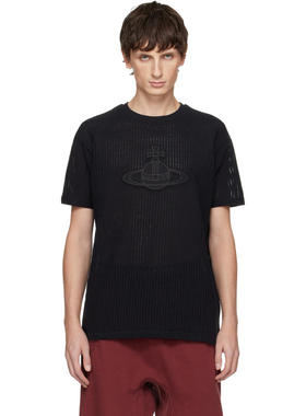 Vivienne Westwood西太后 男士 T恤 黑色 Orb Patch Classic T 恤