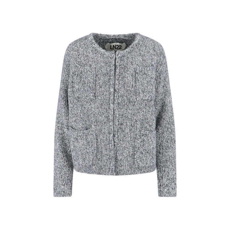 LN22 女士 FW25 毛衣 灰色毛线衫