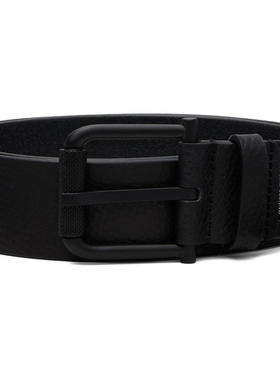 Stone Island 男士 腰带 黑色 9300002 Tumbled Leather 腰带