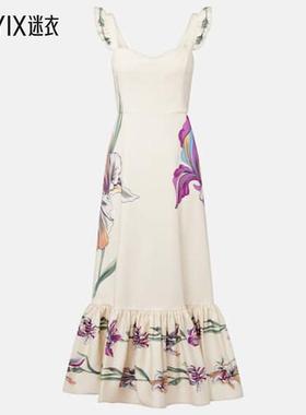 La DoubleJ 女款Gingerbread 花朵棉混纺中长连衣裙 迷衣时尚