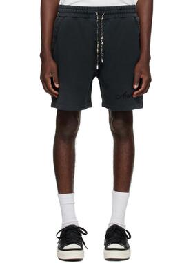 Amiri 埃米尔 男士 短裤 黑色 Bleach Bandana
