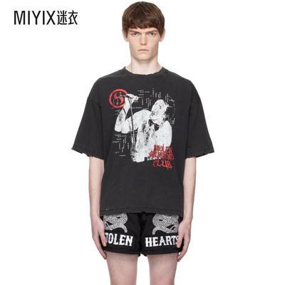 Stolen Girlfriends Club 男款黑色 Punk Palace Relaxed T 恤 迷