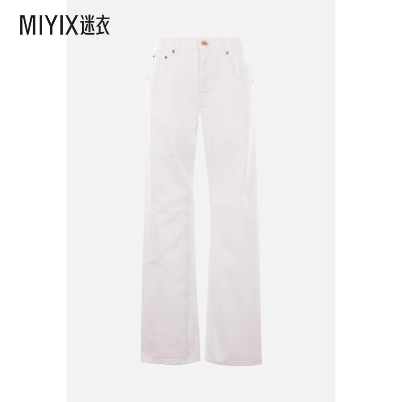 【春夏新品】Aspesi 女款标准剪裁磨破质感牛仔裤 迷衣时尚