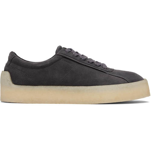 Hugo 雨果 男士 运动鞋 灰色 Rubber Outsole Suede