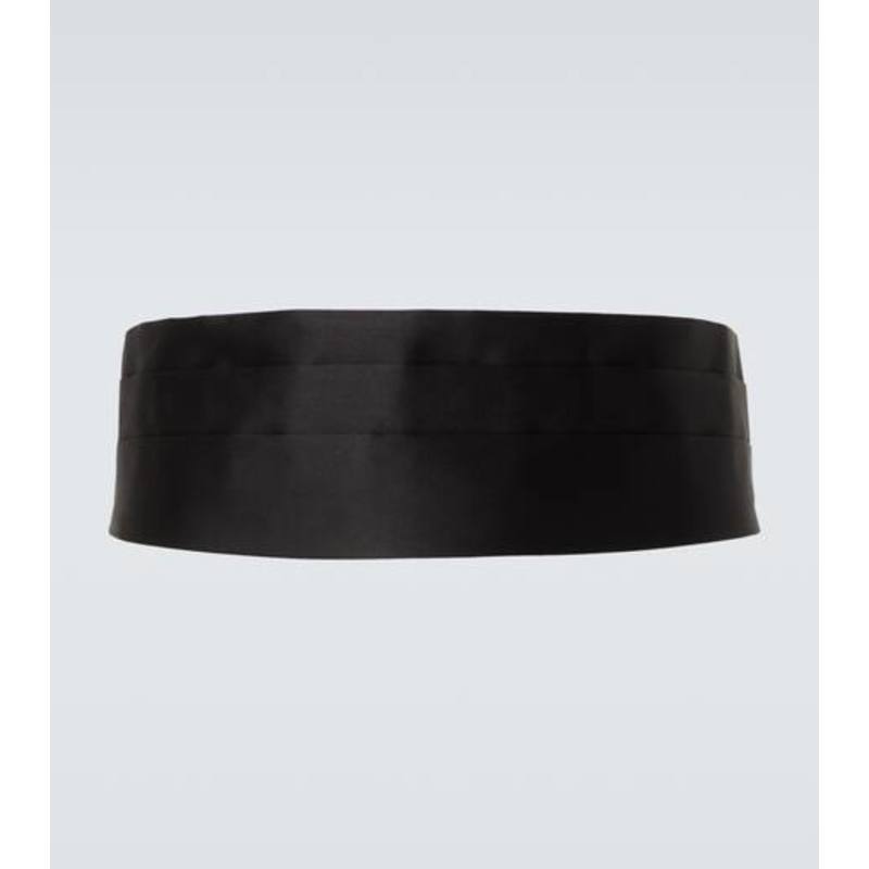 Armani阿玛尼 男士 腰带 真丝装饰带