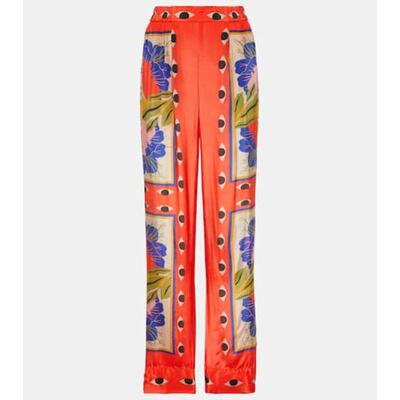 FARM Rio 女士 长裤 Surreal 围巾领沙色阔腿裤