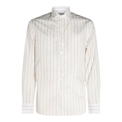 Canali 康钠丽 男士 FW26 衬衫 白色棉质
