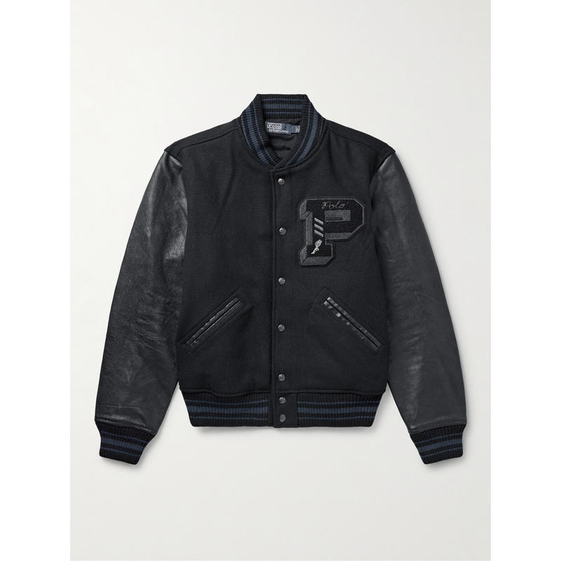 Polo Ralph Lauren 男士 FW25 夹克 Letterman 标志性图案夹克