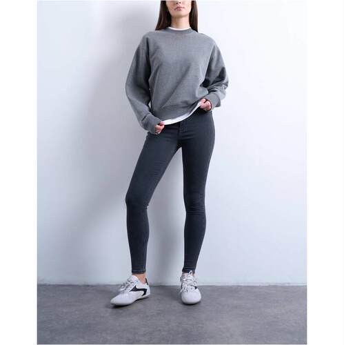 Topshop 女士 牛仔长裤 Joni 紧身高腰水洗黑色牛仔裤