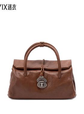 [秋冬新品]Zanellato 女款DOTTA 小号皮革包包(HAMMERED) 迷衣时