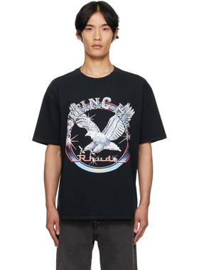 Rhude 男士 T恤 黑色 Notting Hill Eagle T 恤