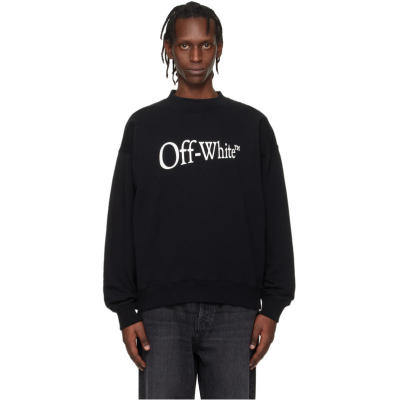 Off-White 男士 卫衣 黑色 Run Arrow Skate Crewneck 套头衫