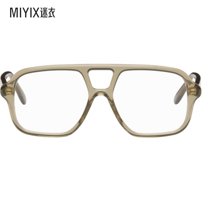 Loewe罗意威 女款绿色 Slim Aviator 眼镜 迷衣时尚