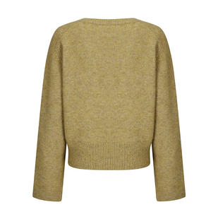 Ganni 甘尼 女士 FW26 毛衣 Maglione 混纺马海毛深V领