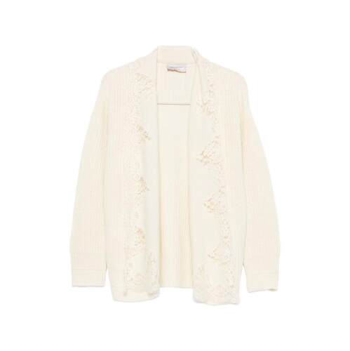 Ermanno Firenze 女士 FW26 开衫 白色毛线衫