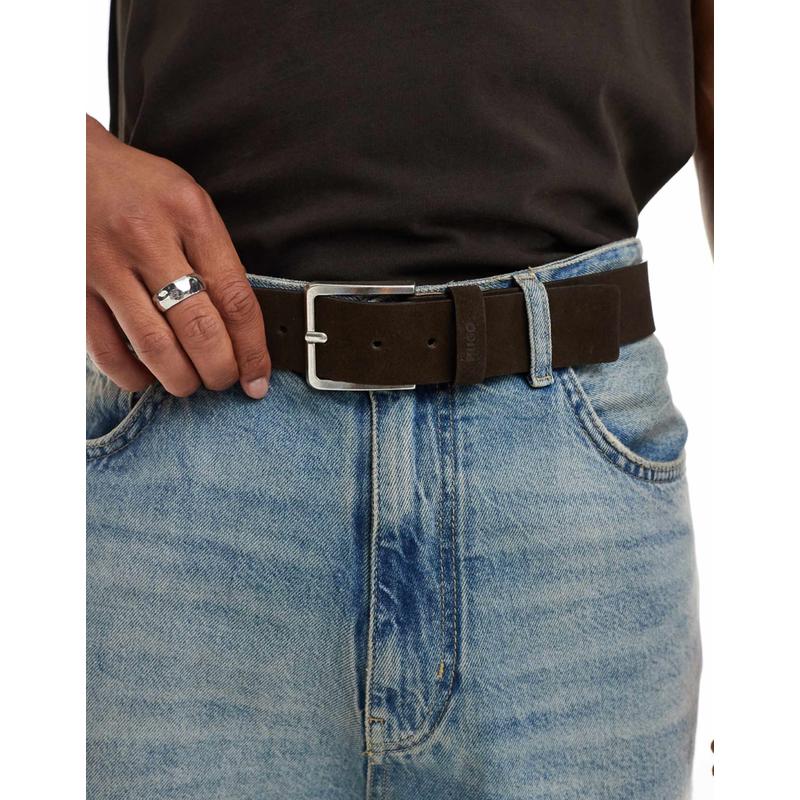 Hugo Red 男士 腰带 Hugo Gionio 红色棕色皮带