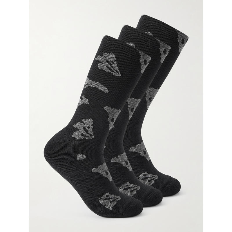 PORTAL 男士 SS26 袜子 Ritual 3对装弹力美利奴羊毛袜子