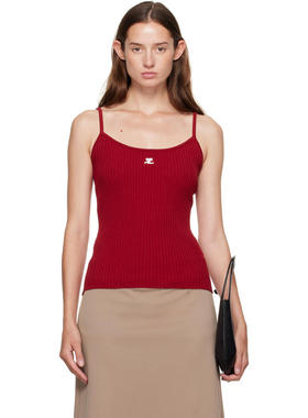 Courrèges 女士 背心 红色 Reedition 系列背心