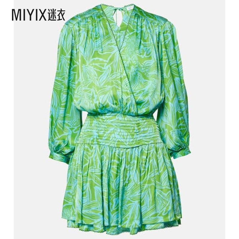 Poupette St Barth 女款Colleen 印花迷你连衣裙 迷衣时尚