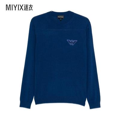 [秋冬新品]Emporio Armani阿玛尼 男款girocollo con 针织衫徽标