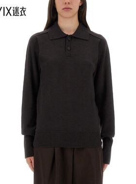 【秋冬新品】Studio Nicholson 女款INVERNESS 衬衫式领Polo衫 迷