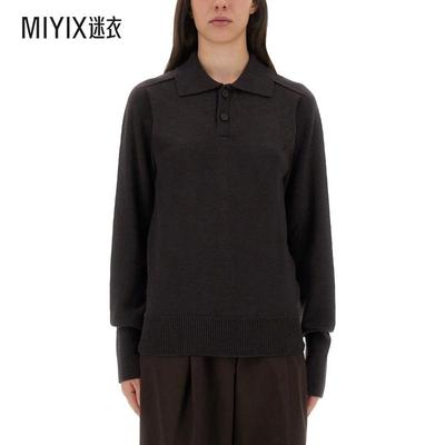 【秋冬新品】Studio Nicholson 女款INVERNESS 衬衫式领Polo衫 迷