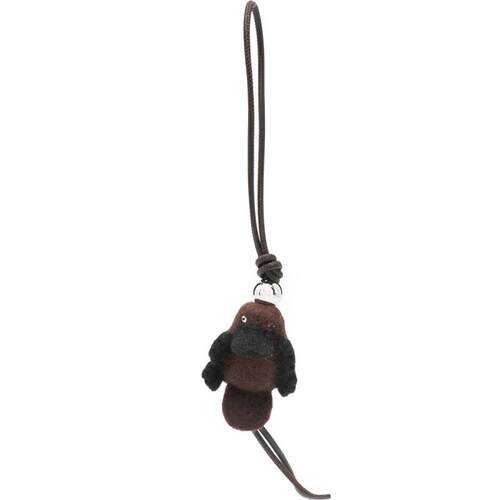 Loewe 女士 SS26 钥匙扣 Platypus 羊毛毡皮革包包配饰
