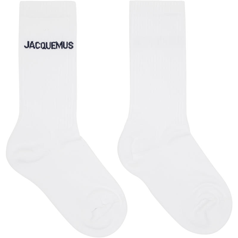 Jacquemus 女士 袜子 白色 Les Classiques 系列 The 中筒袜