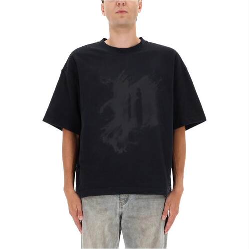 Purple Brand 男士 FW25 T恤 紫色品牌灰尘印花