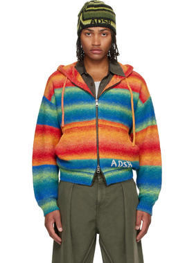 Andersson Bell 男士 卫衣 橙色  蓝色渐变连帽衫