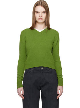 DAUGHTER 女士 毛衣 绿色 Sligo Shrunken V-Neck 毛衣