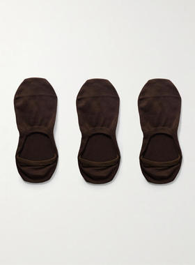 MR P. 男士 袜子 No-Show Mercerised 3对装棉袜子