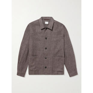 男士 式 SS26 棉麻混纺衬衫 夹克 Sunspel