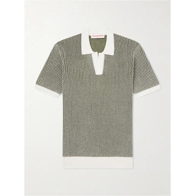 Orlebar Brown 男士 FW26 POLO衫 Horton 修身钩花棉质