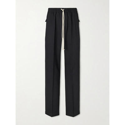 Rick Owens 瑞克·欧文斯 男士 长裤 Dietrich 直筒羊毛抽绳裤子