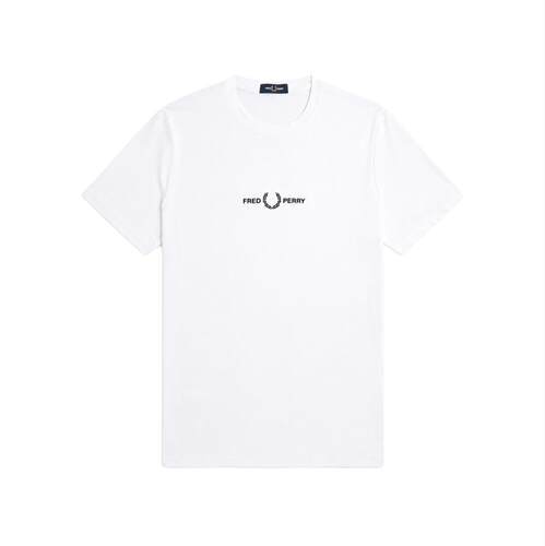 Fred Perry 弗莱德.派瑞 男士 FW26 T恤 con ricamato 徽标