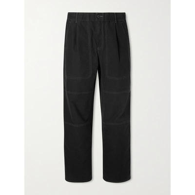 Folk 男士 SS26 长裤 Assembly 直筒褶裥棉混纺裤子