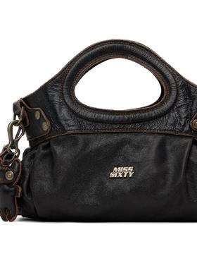 Miss Sixty 女士 单肩包 黑色 KNWLS 联名做旧