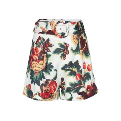 SIR. 女士 短裤 Ambroise 束带花朵亚麻短裤